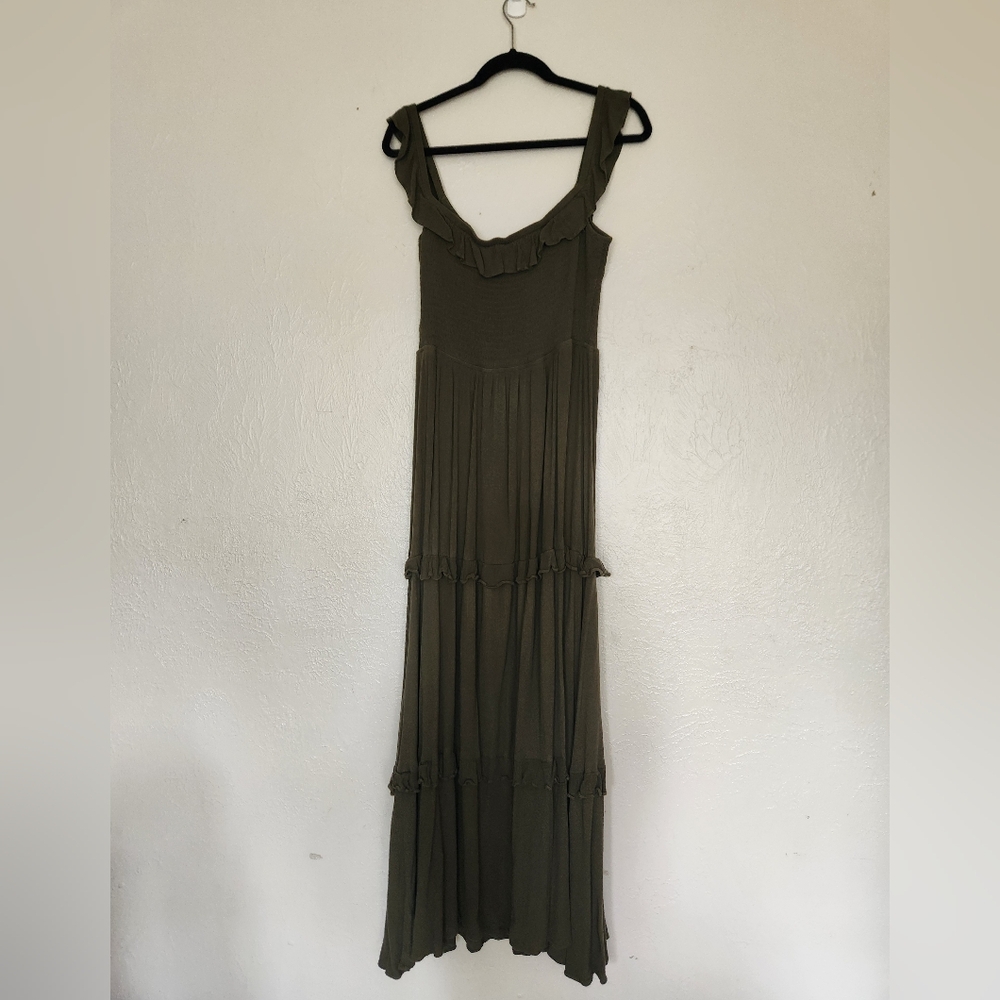 Express Army Green Dress L
